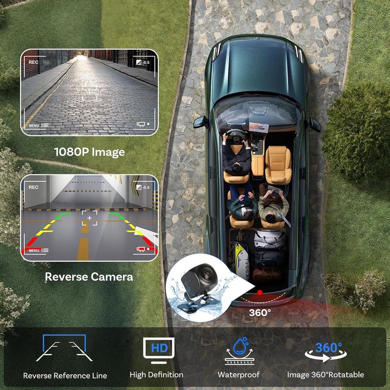 Ottocast 11.4" Carplay Screen for car with Netflix YouTube and Backup Camera for iPhone(iOS 8+), Android Auto(Android 10+), Built-in Apps, Navigation, Android 13 OS - Image 5